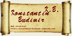 Konstantin Budimir vizit kartica